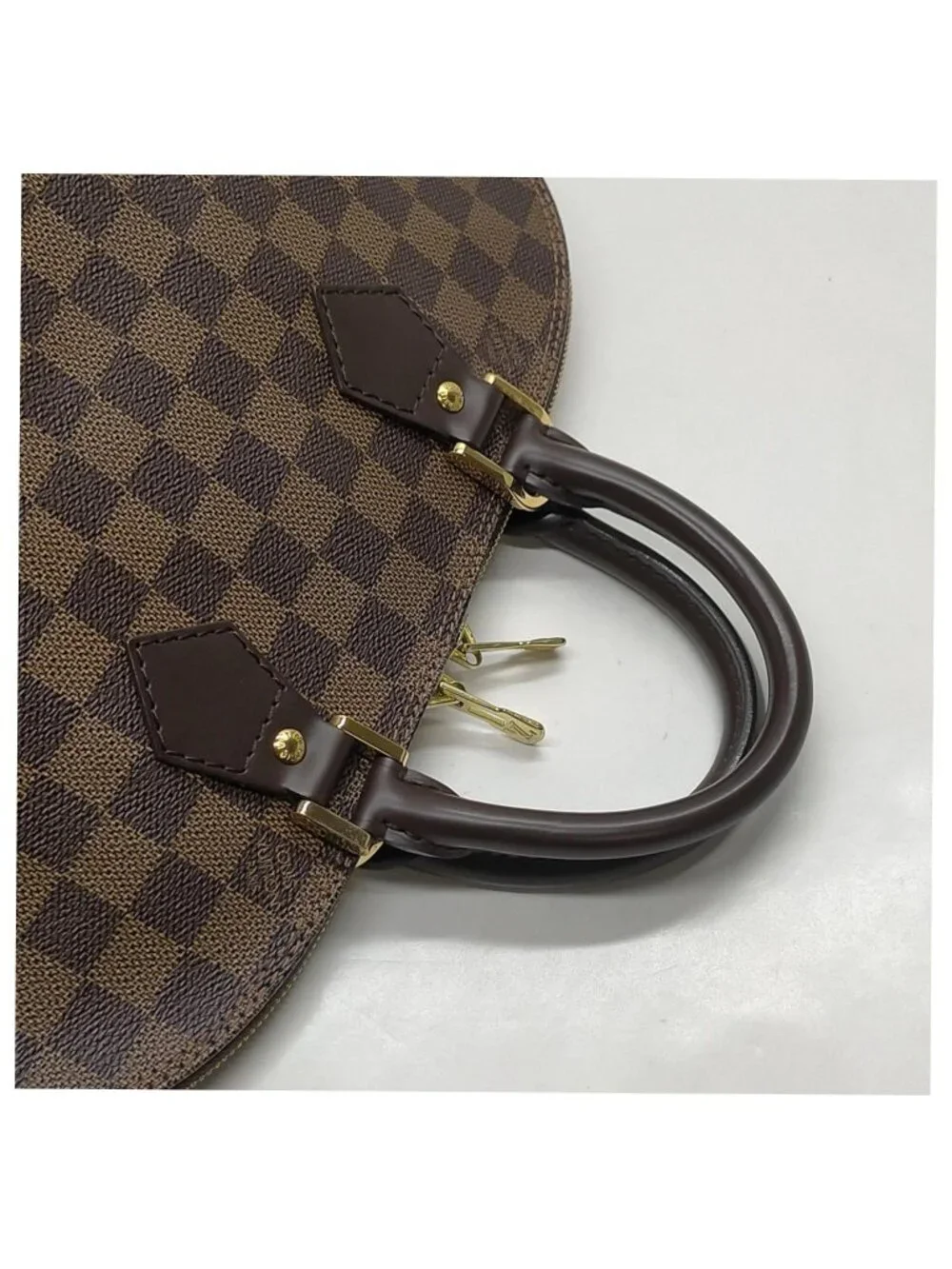 Authentic Louis Vuitton Alma Damier Ebene Handbag
